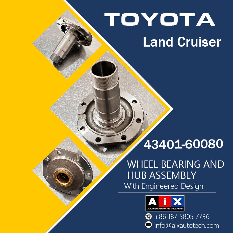 AiX® 43401-60080,43401-60090,43401-60040,43401-60041 TOYOTA Land Cruiser Front Axle Spindle Sub-Assy | China Wheel Hub