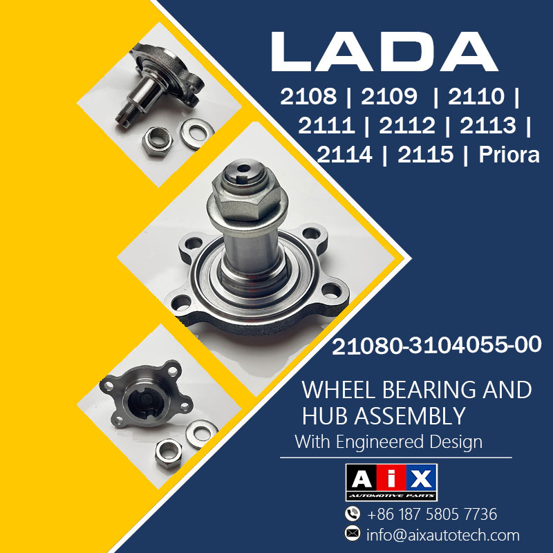 AiX®  21080-3104055-00,21080-3104063-00 LADA 2108 | 2109  2110 | 2111 | 2112 | 2113 | 2114 | 2115 | Priora Rear Axle Spindle Sub-Assy | China Wheel Hub